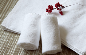 コーマ糸のタオル